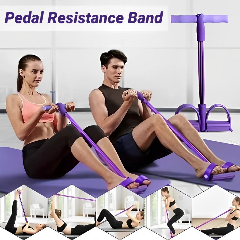 Home Gym Used - 4개의 저항 밴드가 있는 탄성 풀