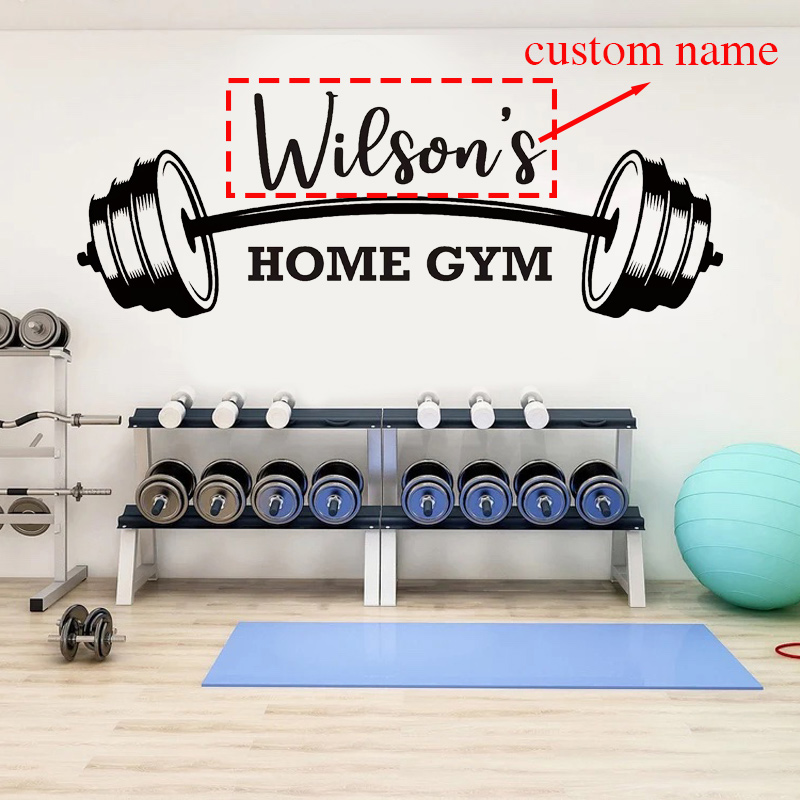 Home Gym Names - 개인화 된 홈 체육관 이름 벽