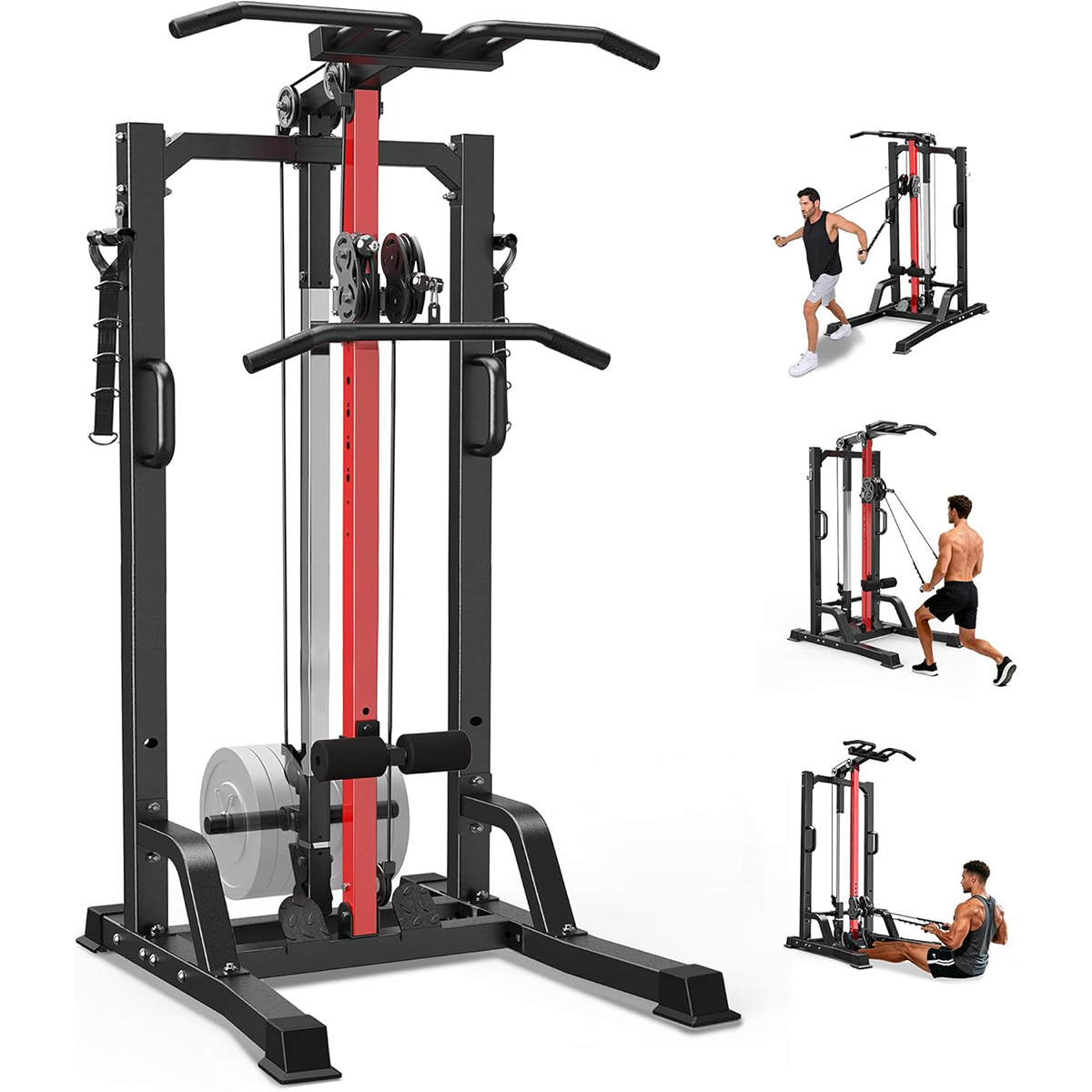 Home Gym Lat Pulldown - 푸부 홈짐 머신 - 랫풀다운, 로우&백