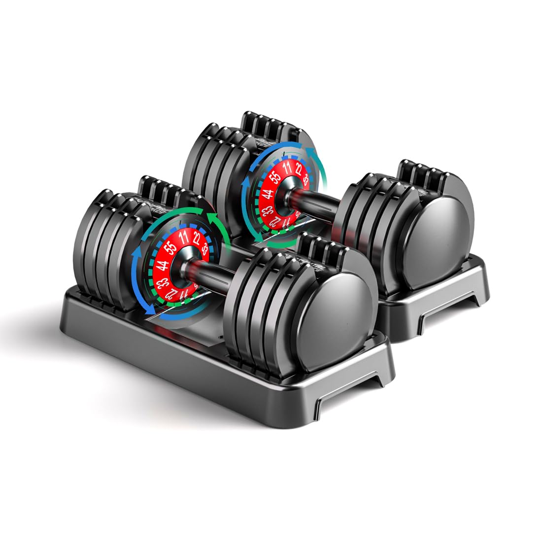 Home Gym Custom - 조절 가능한 덤벨 세트 5-in-1 퀵락