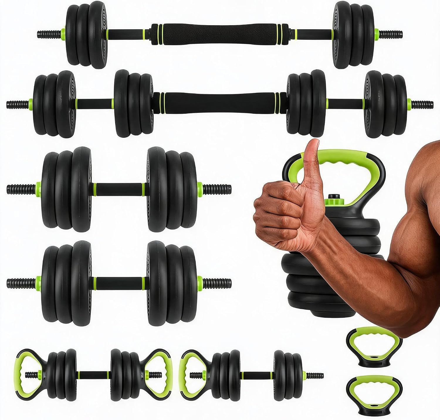 Home Gym Packages - 4 in 1 조절식 덤벨 세트,