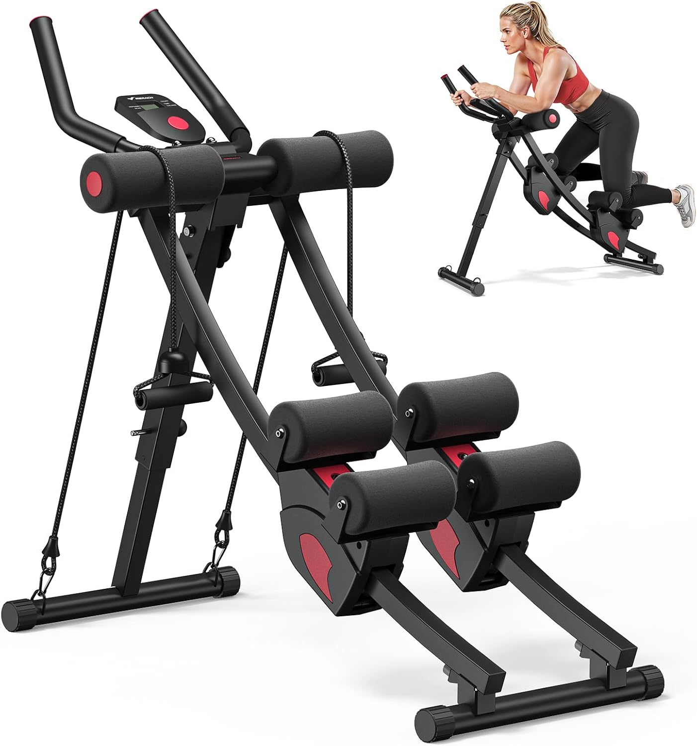 Home Gym Foldable - 홈짐, 견고한 스틸, 블랙, 440 LBS