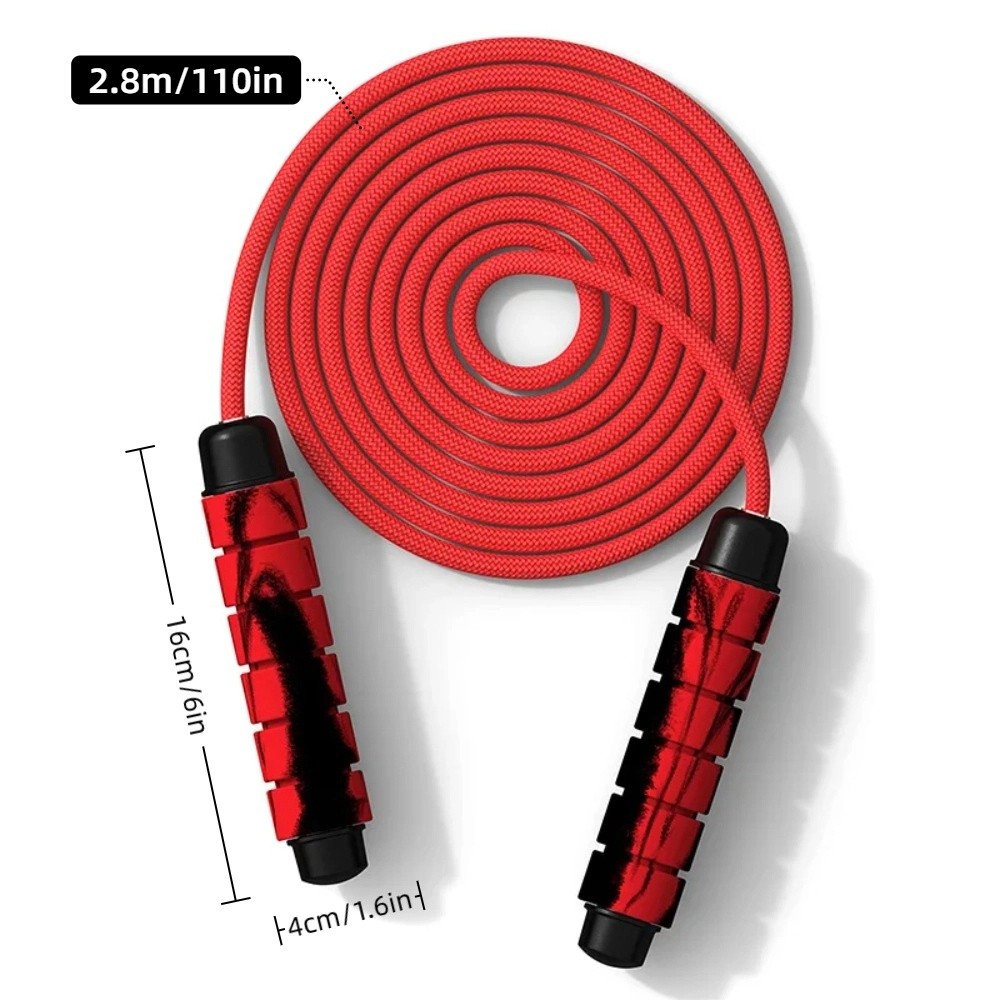 엉킴 방지 가중 점프 로프 폼 핸들 조절 가능한 나일론 - Jump Rope Bearing 리뷰 및 가격