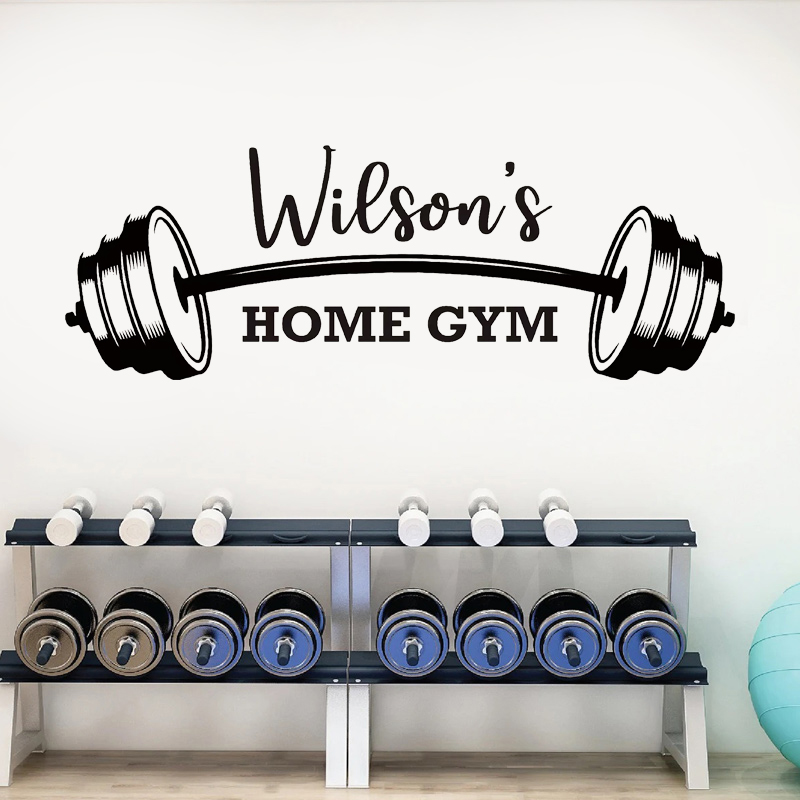 개인화 된 홈 체육관 이름 벽 데칼 비닐 동기 부여 영 - Home Gym Names 리뷰 및 가격
