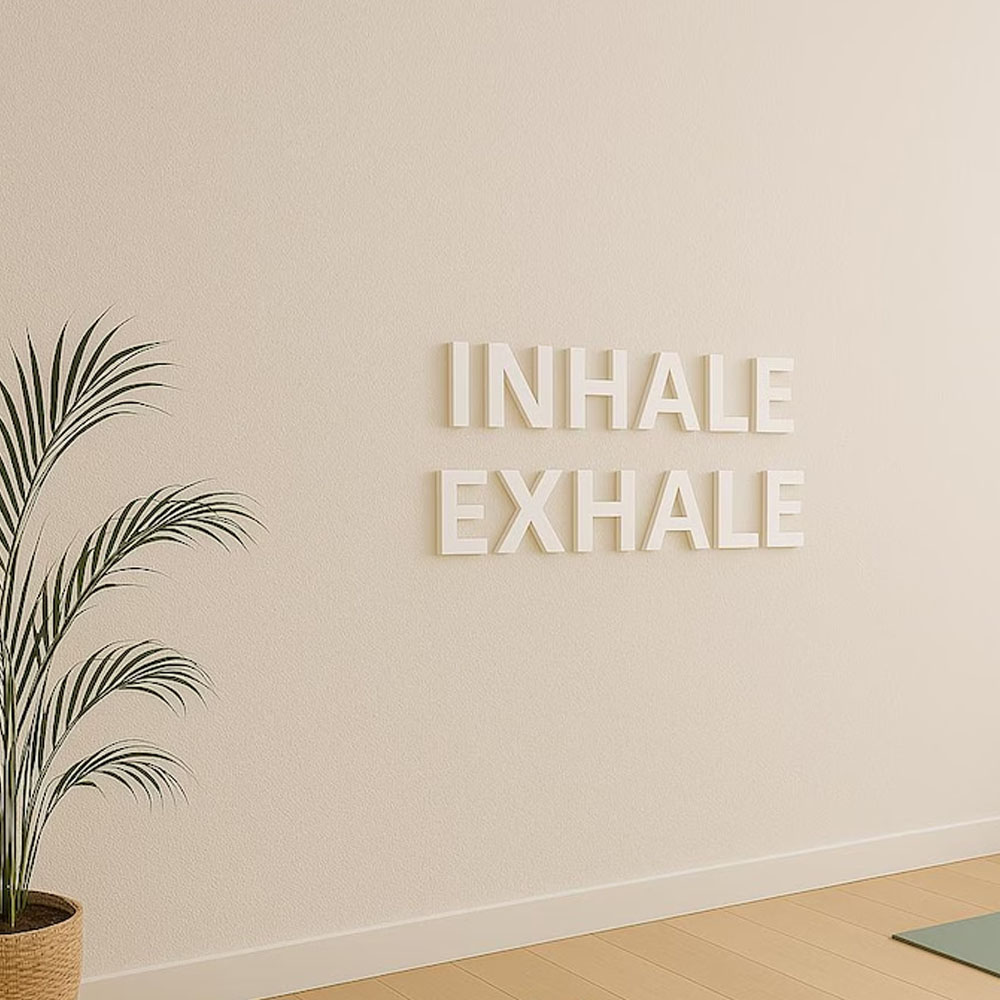 인헤일 엑스헤일 벽 장식 요가 스튜디오 벽 글자 3D  - Home Gym Yoga Room 리뷰 및 가격