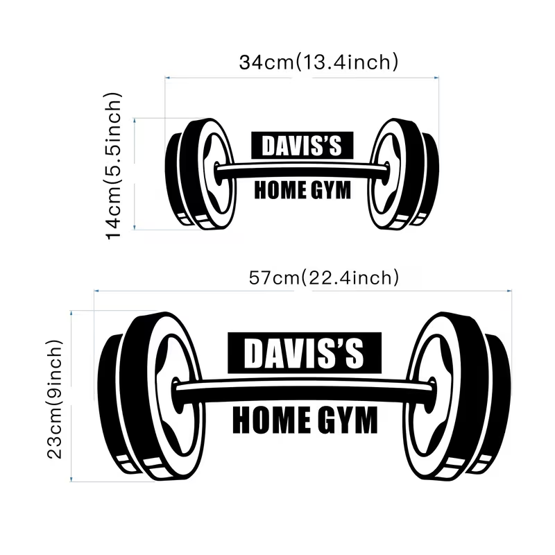 개인 이름을 새겨 넣어 집 안의 헬스 공간을 꾸밀 수  - Home Gym Names 리뷰 및 가격