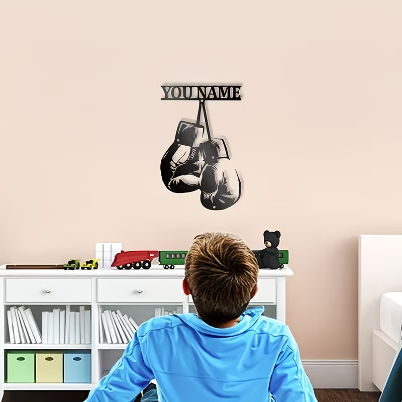 맞춤형 복싱 글러브 금속 벽 장식 - 맞춤형 복서 이름 - Home Gym Names 리뷰 및 가격