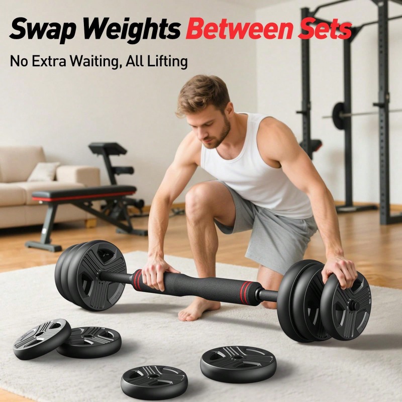 조절 가능한 덤벨 세트, 업그레이드된 너트가 포함된 4 - Home Gym Used 리뷰 및 가격