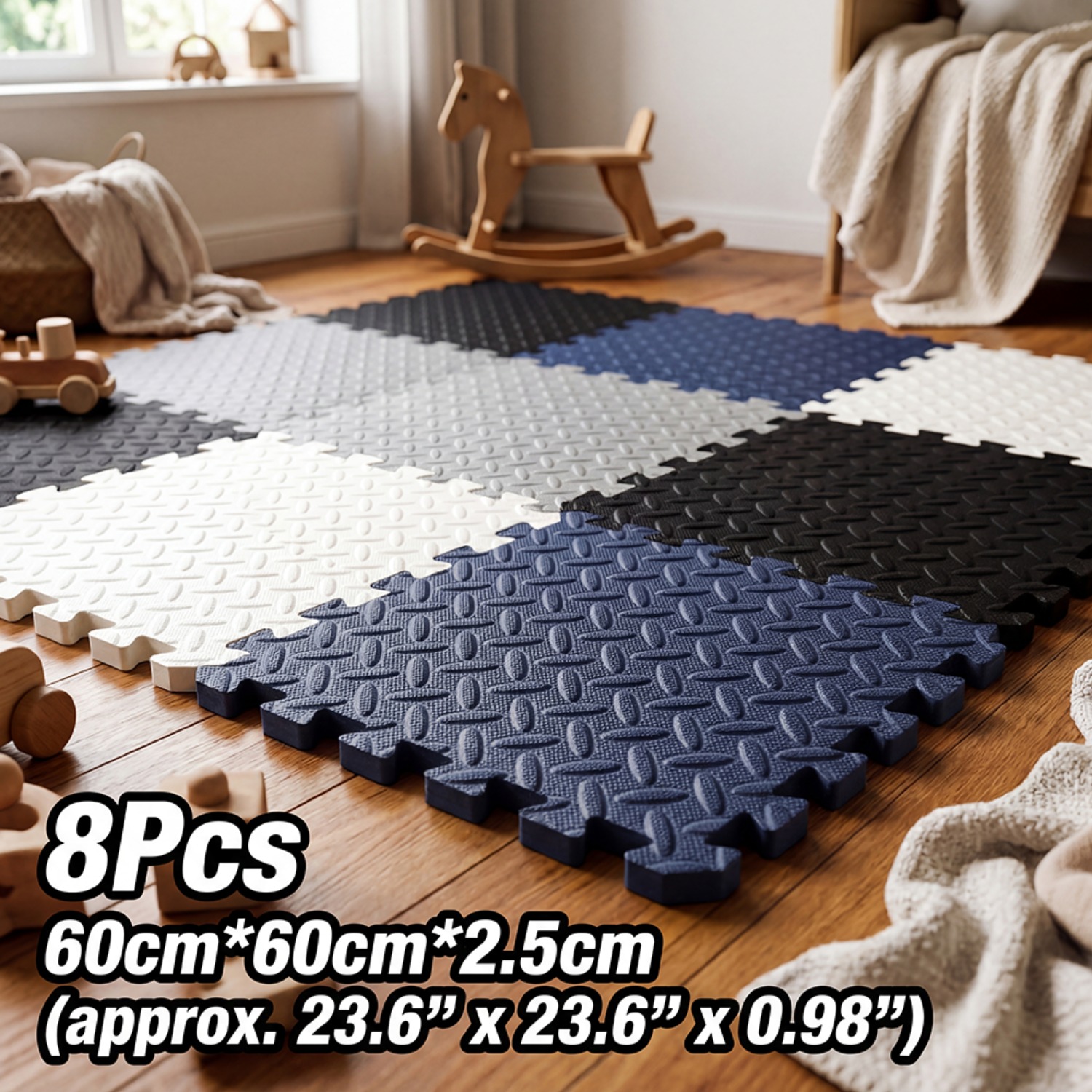 8개 60x60cm EVA 폼 매트 거실 침실 바닥 러 - Home Gym Yoga Room 리뷰 및 가격
