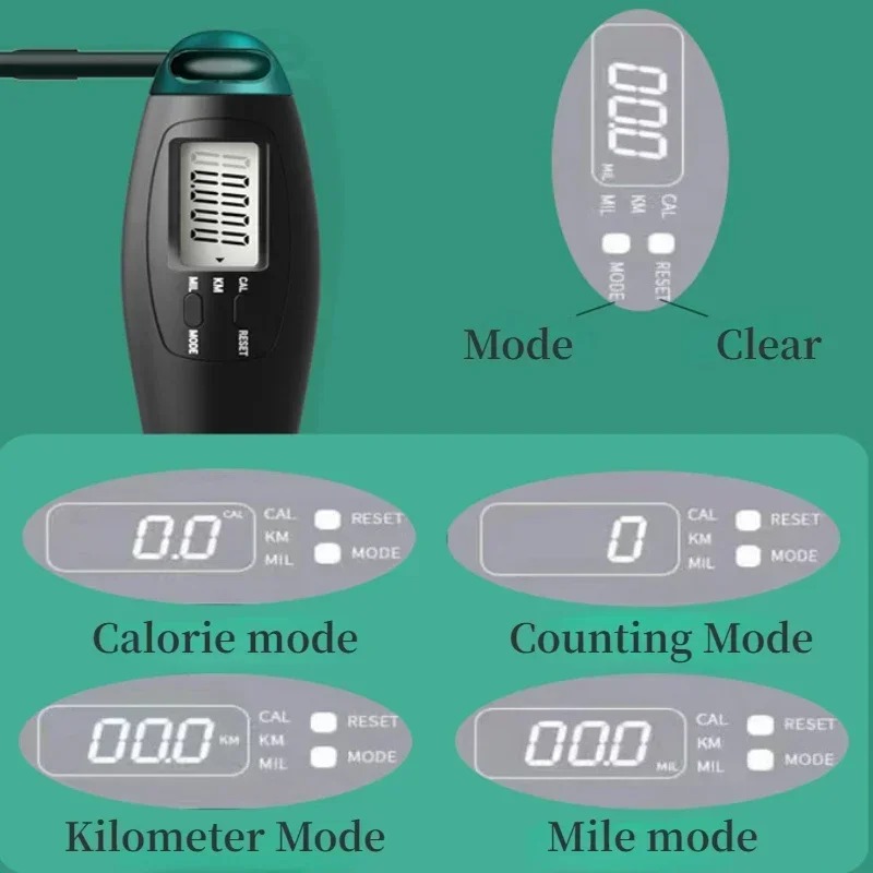조절 가능한 디지털 카운팅 줄넘기, 스틸 케이블 포함, - Jump Rope Bearing 리뷰 및 가격