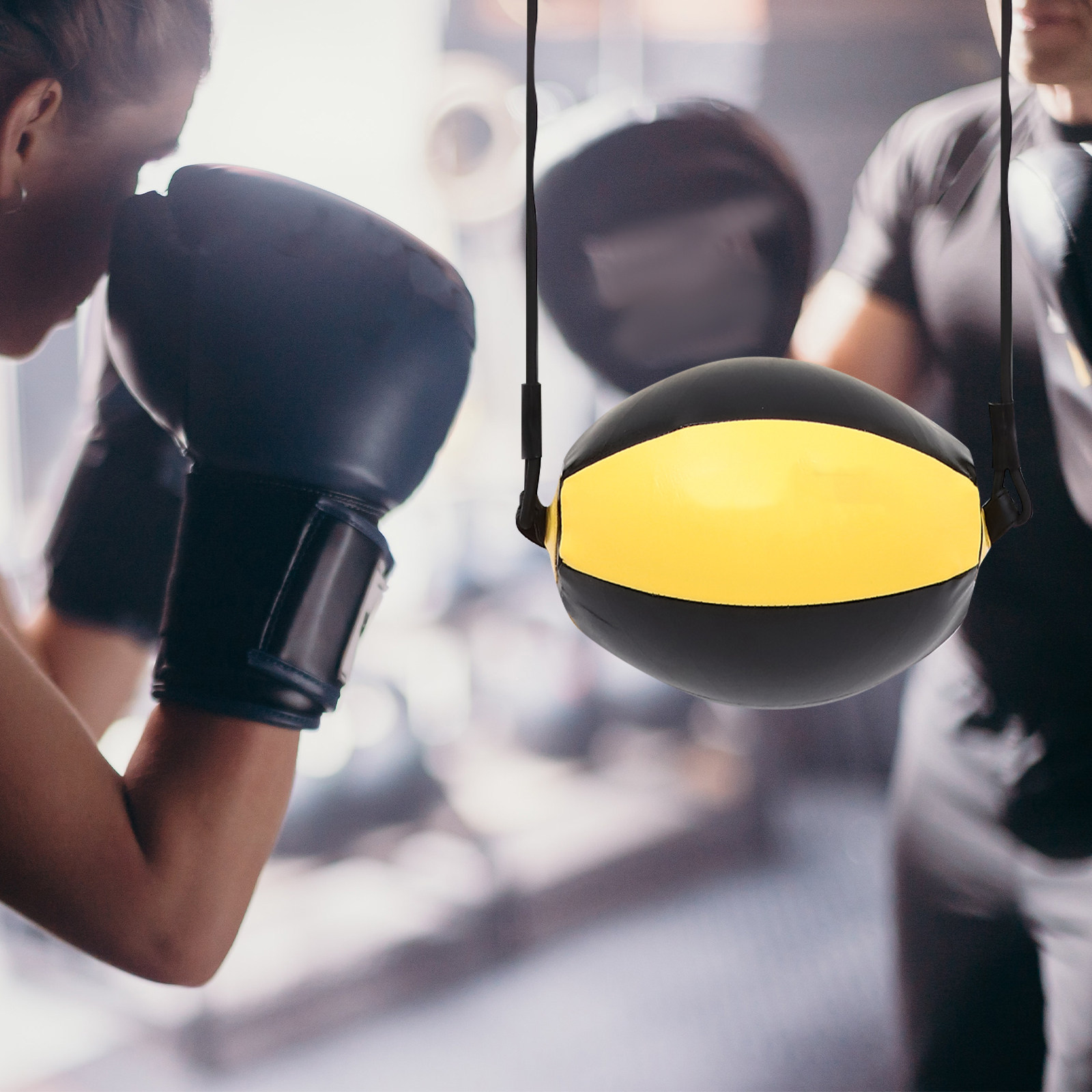 더블 엔드 스피드볼 휴대용 복싱 백 블랙 옐로우 펀칭  - Speed Bag Boxing 리뷰 및 가격