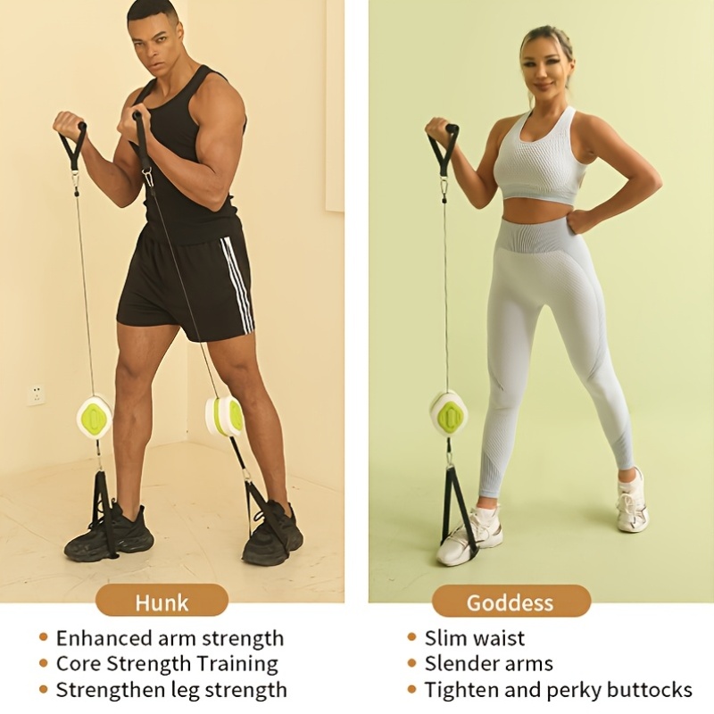 휴대용 접이식 케이블 트레이너 홈짐 키트, 손잡이, 도 - Home Gym Cable 리뷰 및 가격
