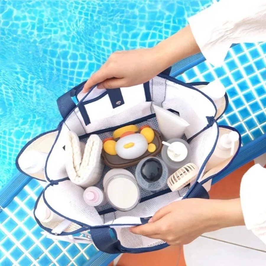 대용량 메쉬 헬스장 핸드헬드 비치 토트백 휴대용 접이식 - Home Gym Packages 리뷰 및 가격