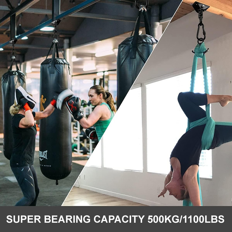 블랙 해먹 걸이 키트 헤비 듀티 360 °   현관 요 - Home Gym Packages 리뷰 및 가격