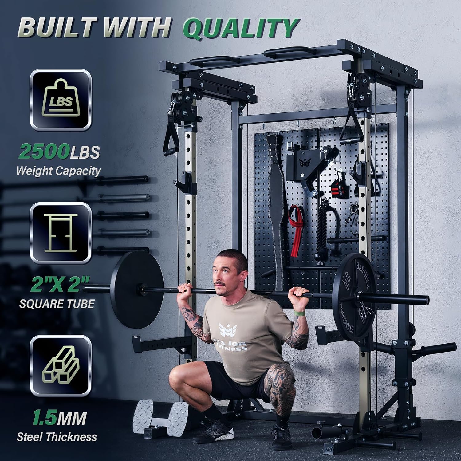 드론3 파워 랙, 2500lbs 다기능 홈짐 스쿼트 랙 - Home Gym Custom 리뷰 및 가격
