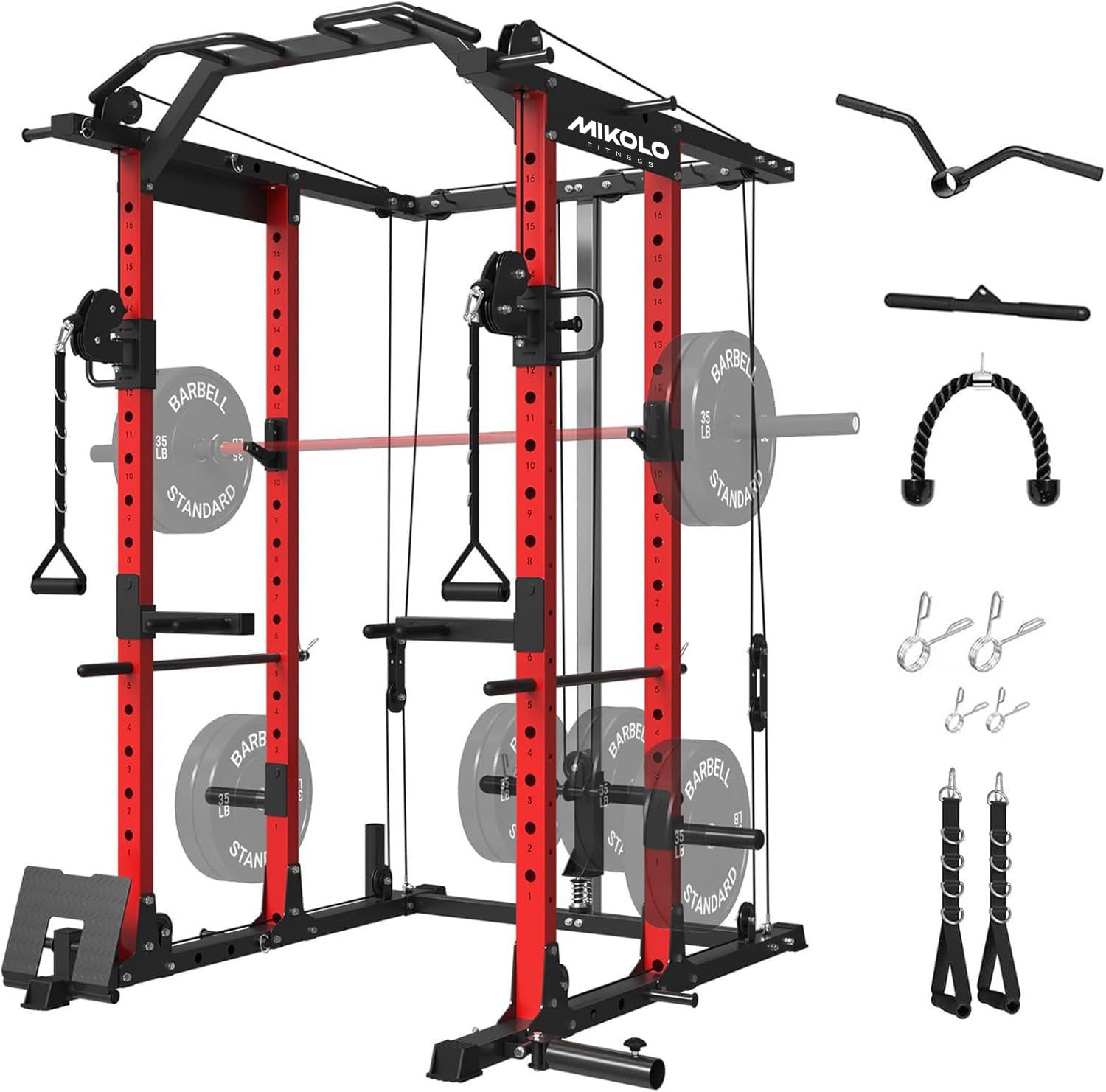 케이블 크로스오버 및 랫 풀다운 시스템이 있는 파워 케 - Home Gym Lat Pulldown 리뷰 및 가격
