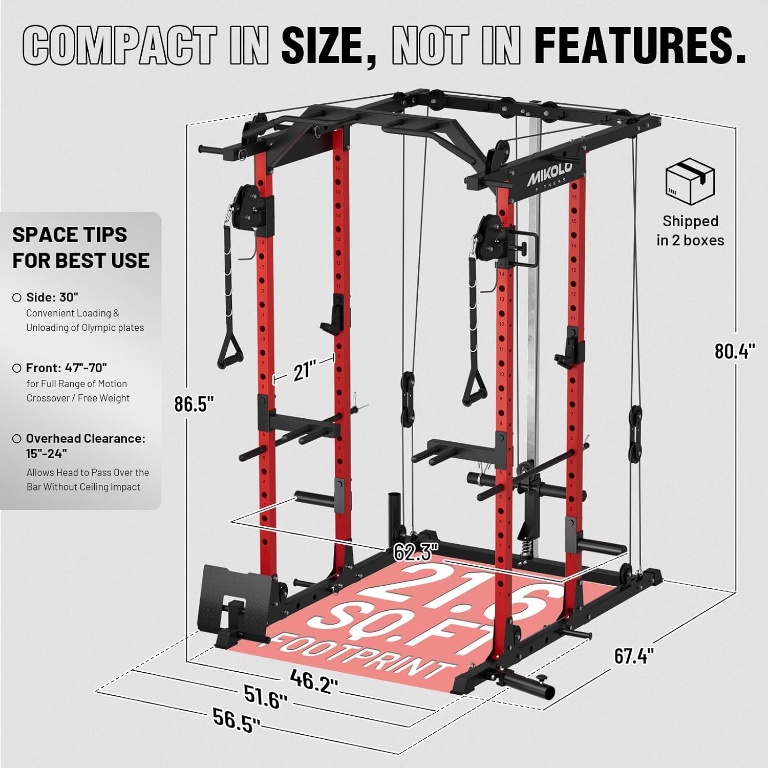케이블 크로스오버 및 랫 풀다운 시스템이 있는 파워 케 - Home Gym Lat Pulldown 리뷰 및 가격
